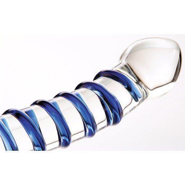 Adam & Eve Twisted Love Glass Dildo