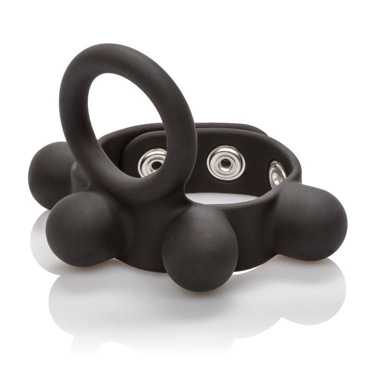 CalExotics Silicone Weighted C-Ring Ball Stretcher Medium (60 G Added Weight - Unique Scrotum Stretching System)