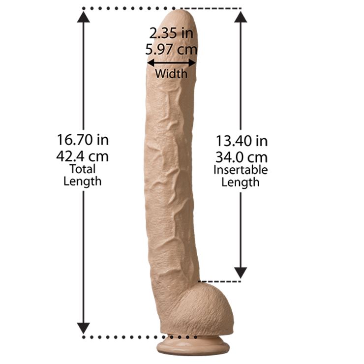 Doc Johnson Dick Rambone Cock 17 Inch (New Latest Packaging)