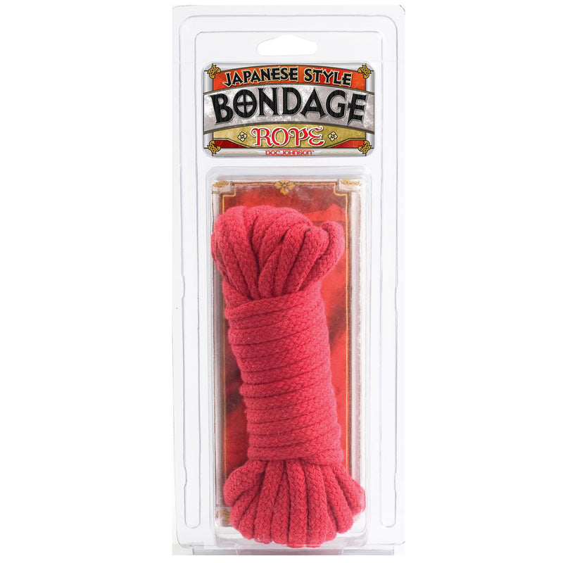 Doc Johnson Japanese Style Bondage Rope 32 Feet 10 Meter Red or Black