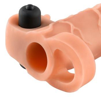 Fantasy X-tensions Vibrating Real Feel Extension with Ball Strap 2 Inch