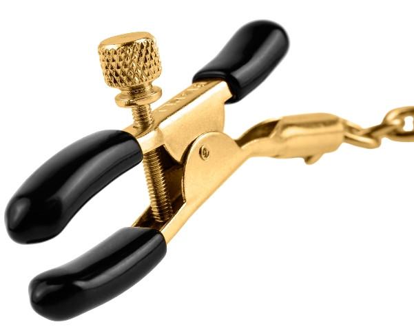 Fetish Fantasy Gold Chain Nipple Clamps