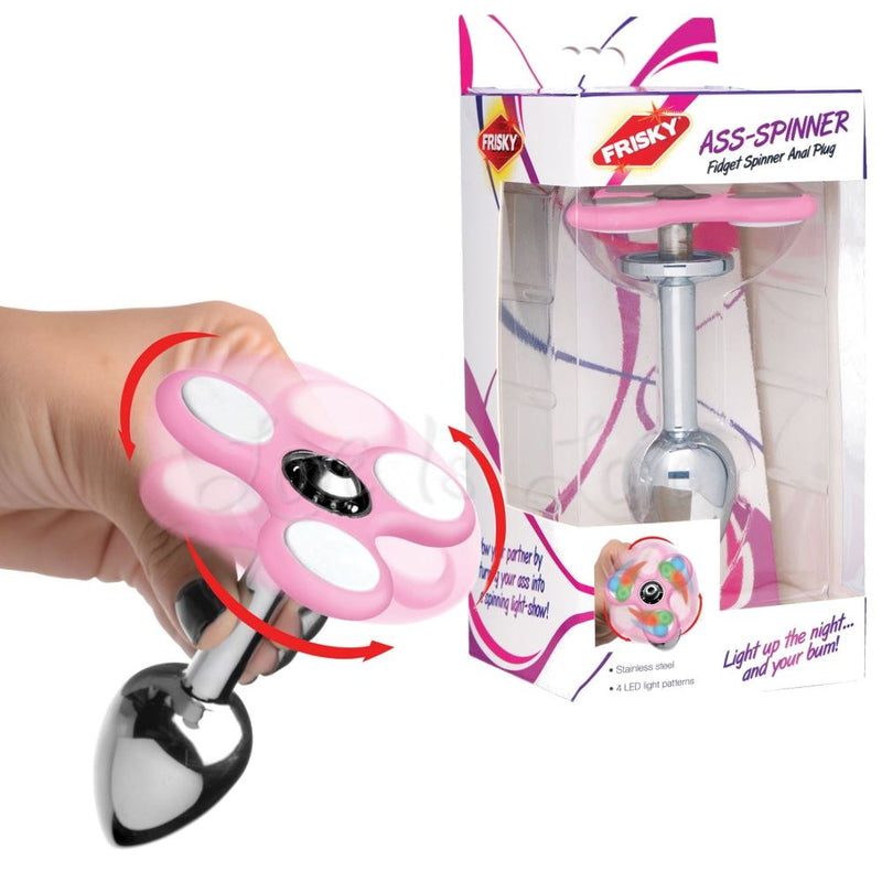Frisky Light Up Fidget Spinner Anal Plug (Last Piece Clearance Sale)