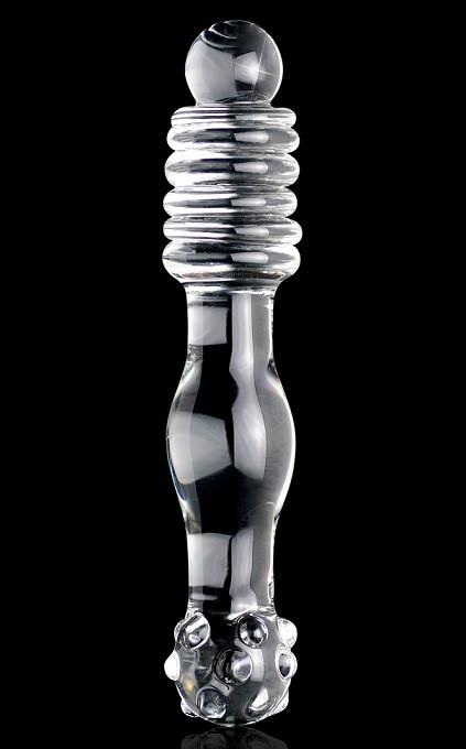 Icicles No. 11 Hand Blown Glass Massager 6 Inch