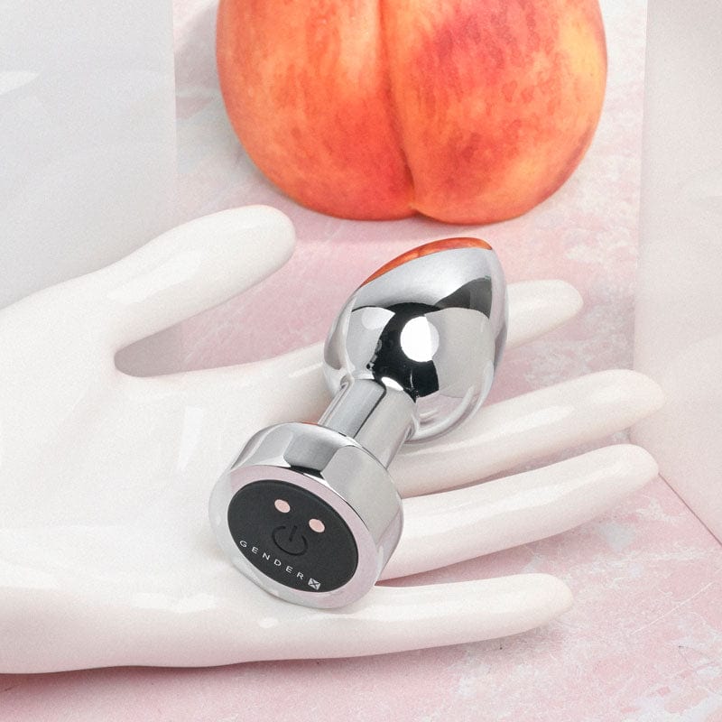 Gender X Rockin' Metal Anal Plug Rechargeable Vibrating Aluminum Silver