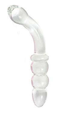 Prisms Erotic Glass Hamsa Glass Dildo Clear or Pink