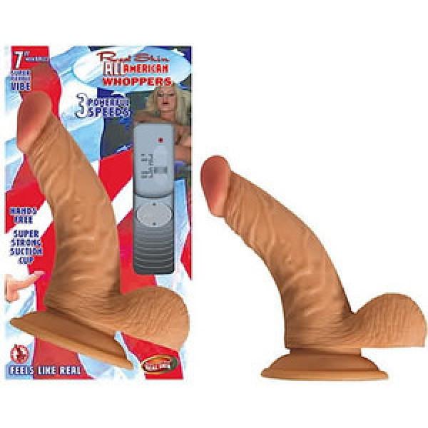 Nasstoys Real Skin All American Whoppers Vibrating 7 Inch Dildo with Balls