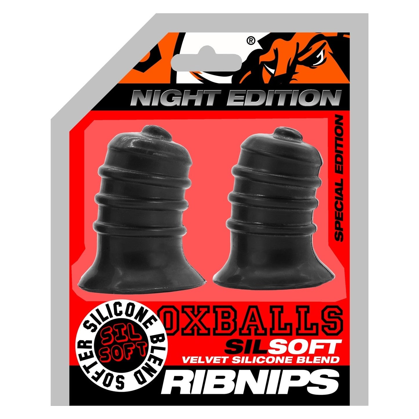 Oxballs Ribnips Curved Gripper Nipple Suckers Night Edition