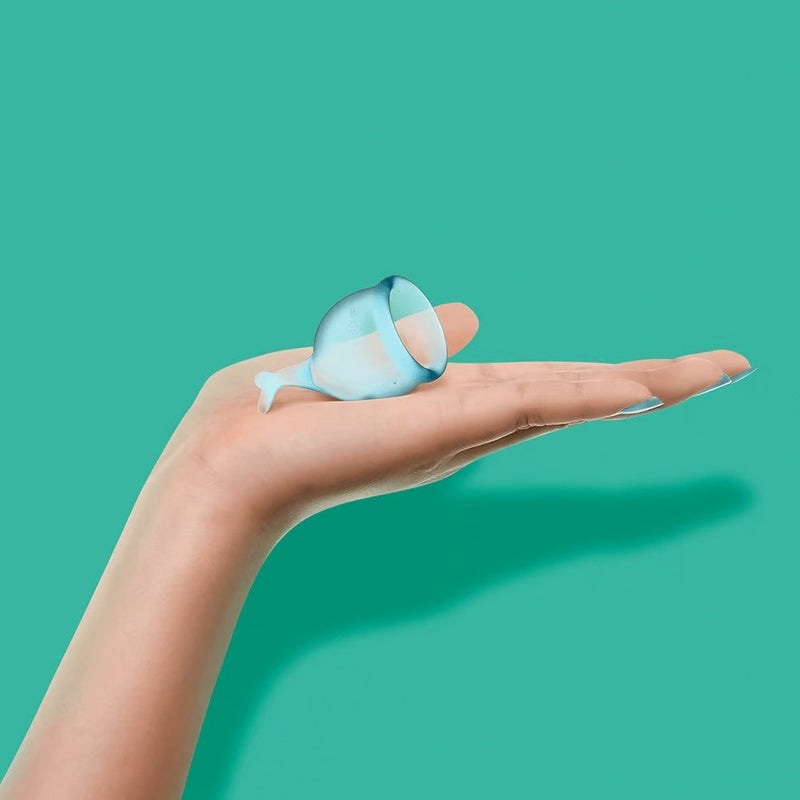 Satisfyer Feel Secure Menstrual Cup Set Light Blue
