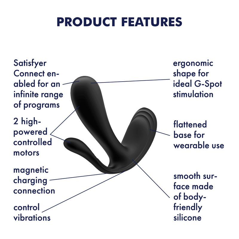 Satisfyer Top Secret Plus Wearable Vibrator for G-Spot and Anal Stimulation