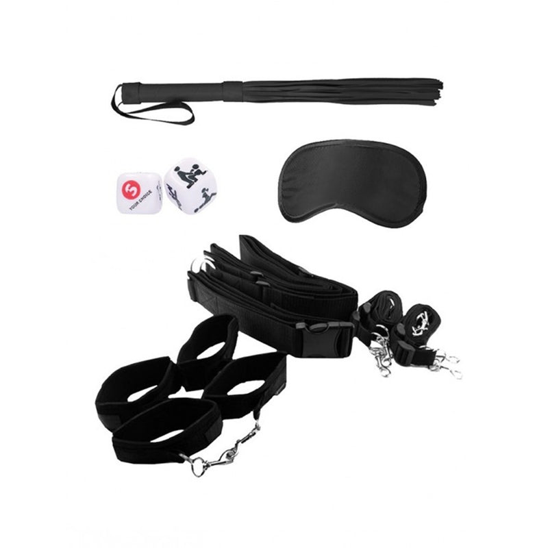 Shots Ouch! Bondage Belt Restraint System Black