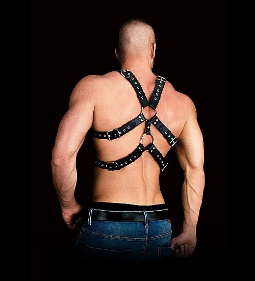 Shots Ouch! Andres Masculine Masterpiece Male Harness Black