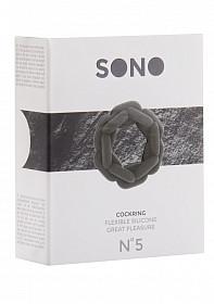 Sono No. 5 Chain Silicone Cockring Gray Inner Circumference: 26.5 mm (Limited Period Sale)