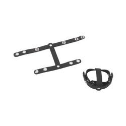 Spartacus Leather T-Style Cock and Ball Divider Black or Purple