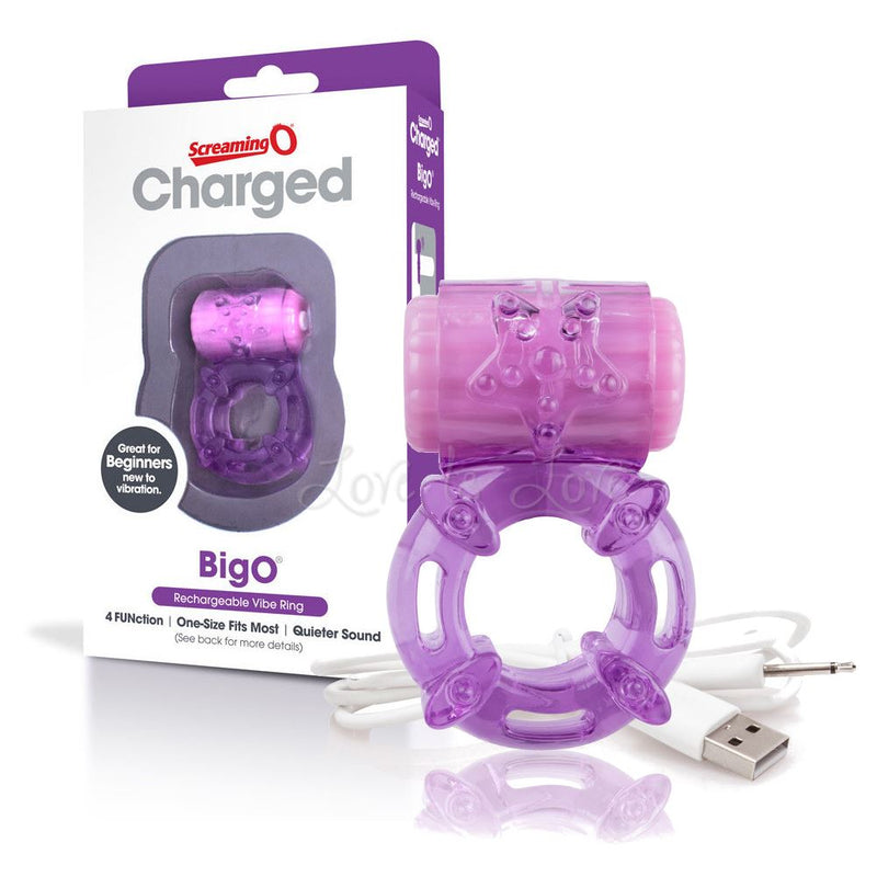 The Screaming O Charged Big O Rechargeable Cock Ring