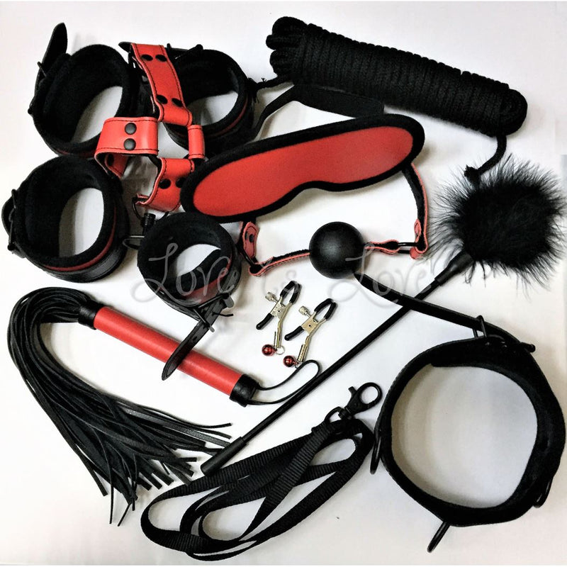 U4Ria 10-Piece Complete Set Of BDSM Bondage Gear (Best Seller - Most D