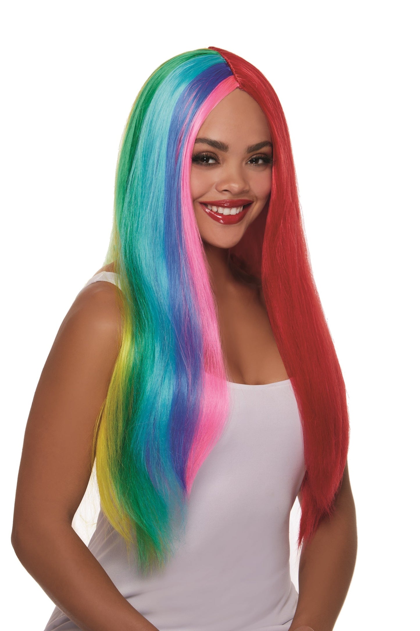 Dreamgirl Primary Rainbow Wig DG 12312