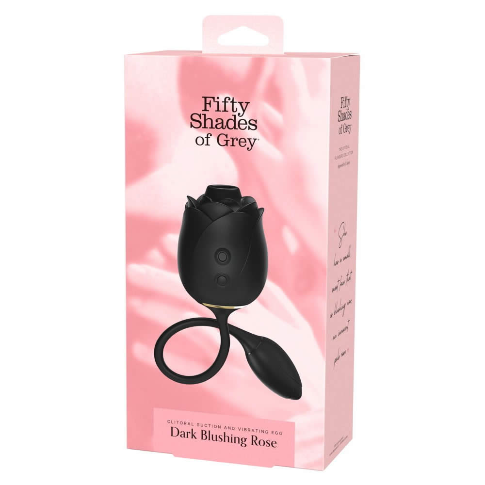 Fifty Shades of Grey Dark Blushing Rose Clitoral Suction And Vibrating Egg