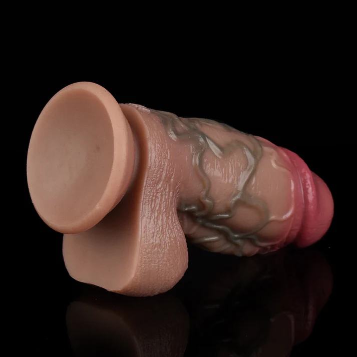 Leo V Thick Realistic Silicone Dildo with Suction Cup 4.5 Inch