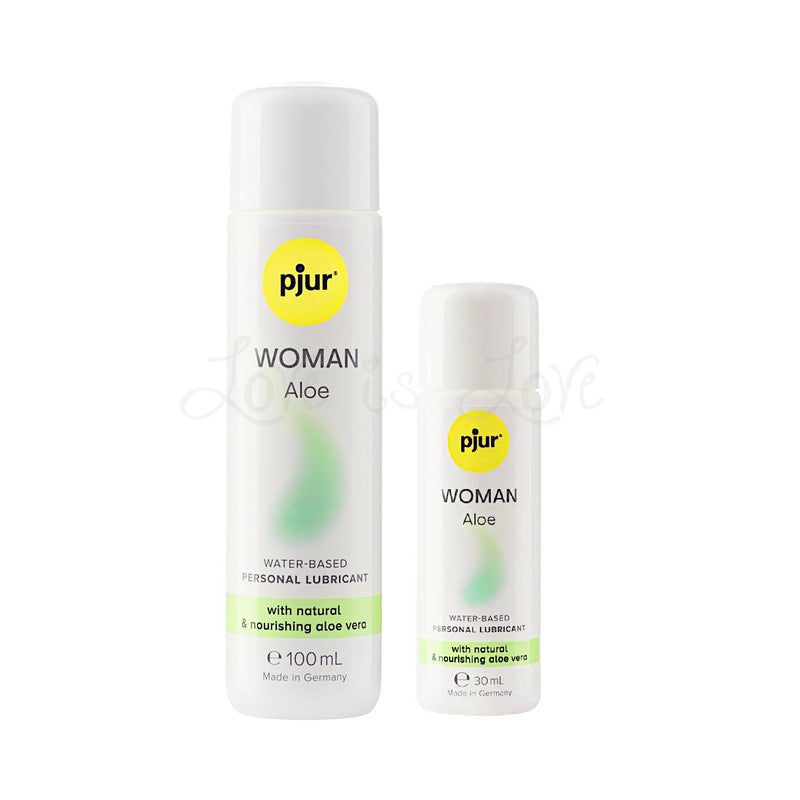 Pjur Woman Aloe Water Based Personal Lubricant 30 ML or 100 ML (Brand New Bottle Image)