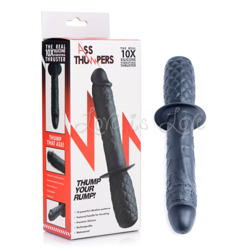 Ass Thumpers Realistic 10X Silicone Vibrating Thruster [Stock Rebalancing SALE*]