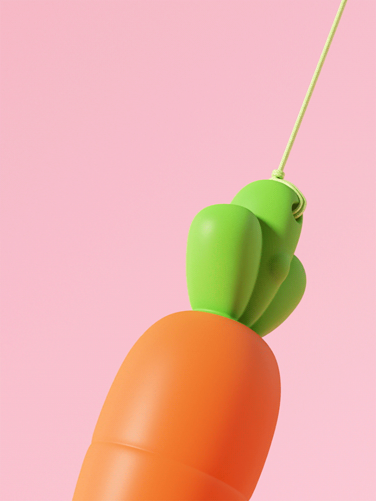 Tryfun Ripple Series Tiny Carrot Vibrating Bullet
