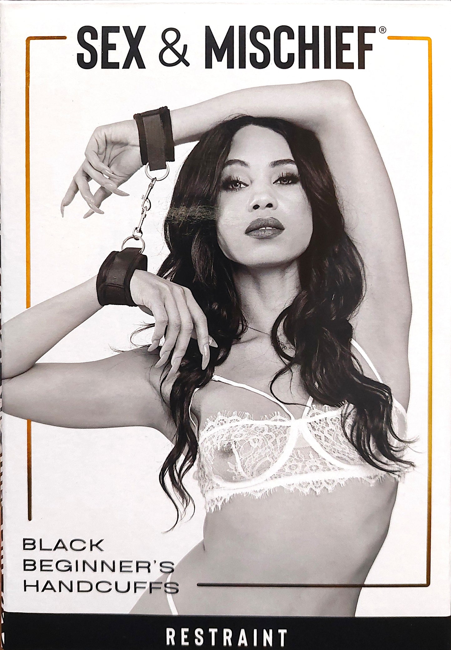 Sex & Mischief Velcro Black Beginner's Handcuff (Brand New Packaging Edition)