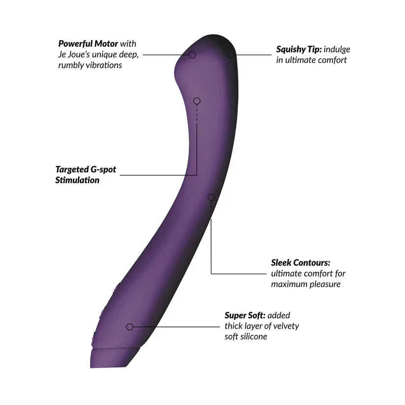 Je Joue Juno Sleek Silicone G-Spot Vibrator Purple