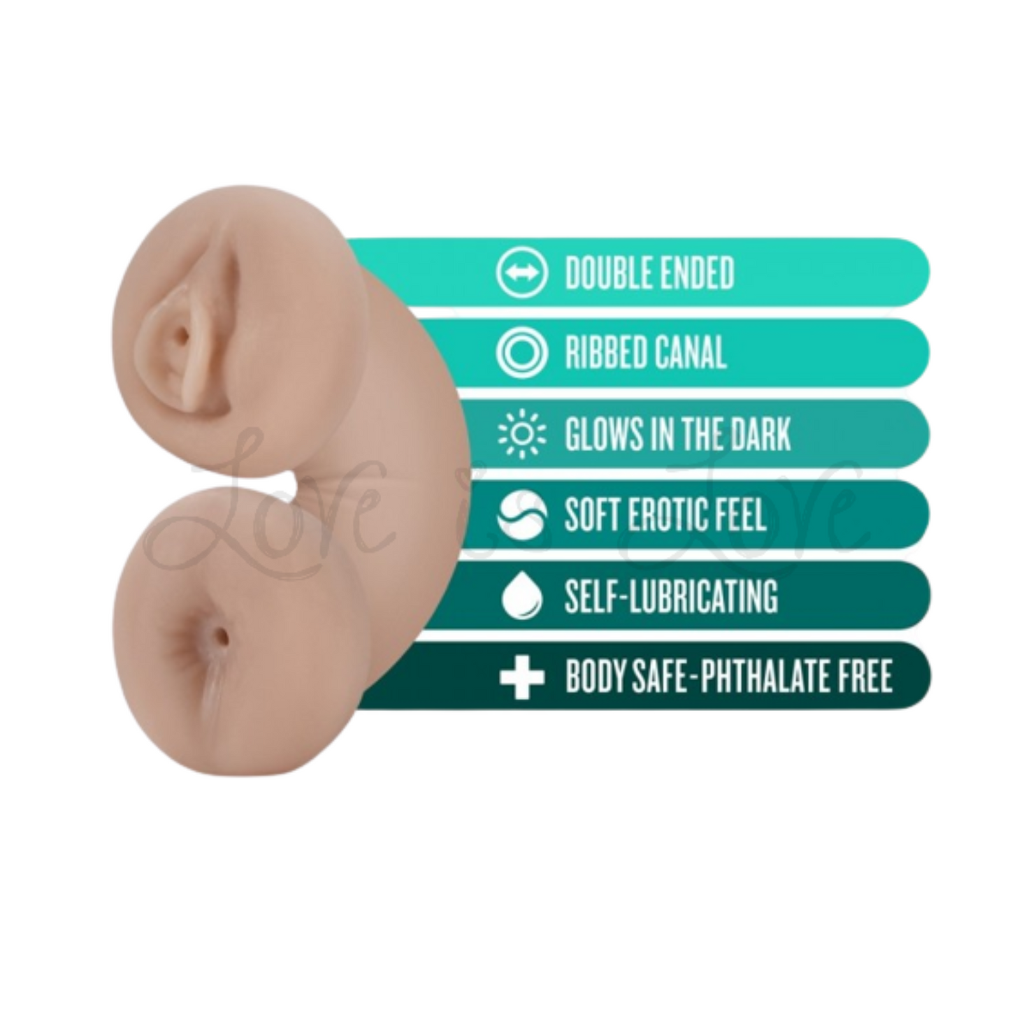 Blush M for Men Soft + Wet Double Trouble Delight Glow Pocket Stroker