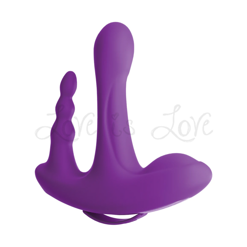 Pipedream 3Some Rock n' Ride Dual Motor Silicone Rechargeable Vibrator