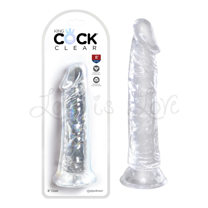 King Cock Clear 8 Inch Cock