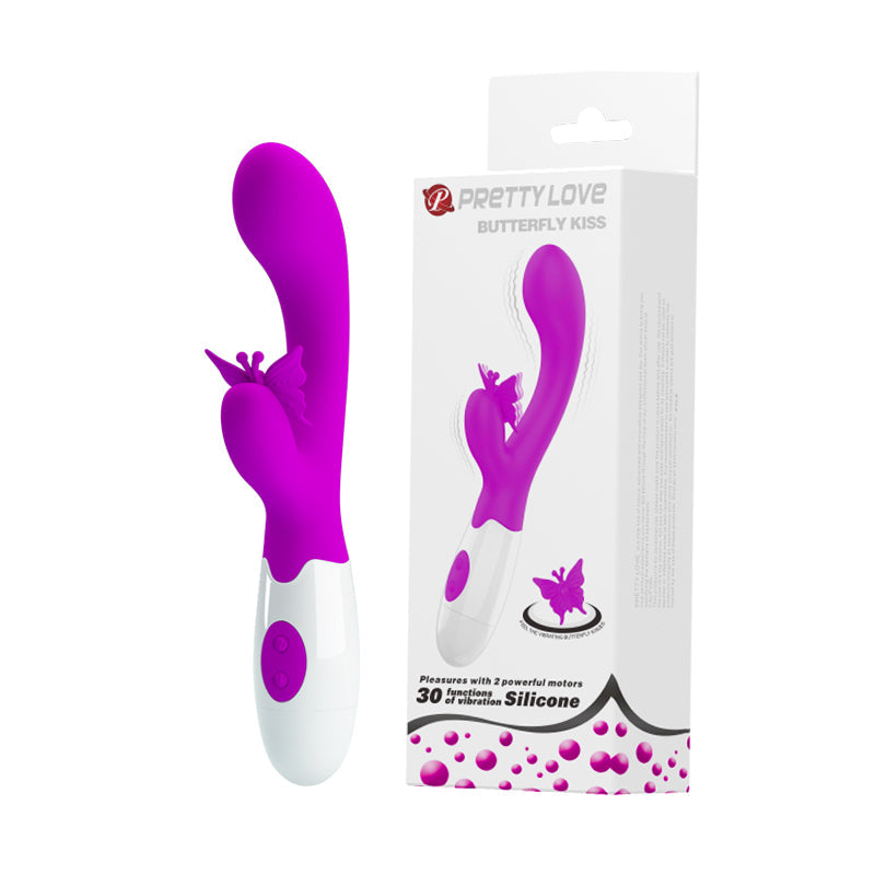 Pretty Love Butterfly Kiss Silicone Rabbit Vibrator