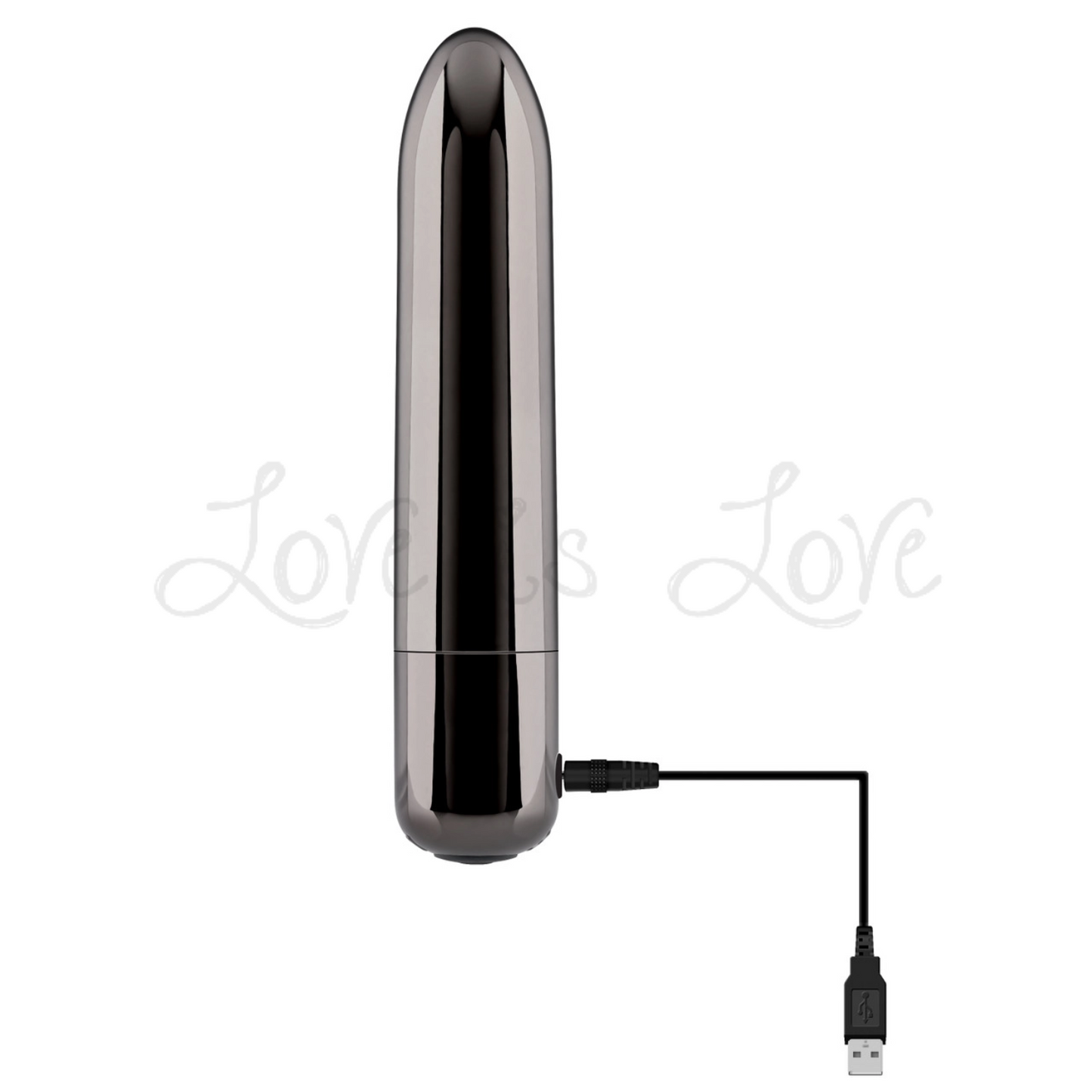 Evolved Real Simple Rechargeable Bullet Vibrator Black Chrome