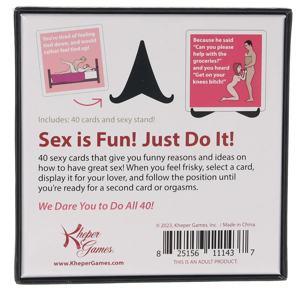 Kheper Games 40 Reasons to Have Sex Playful Set of Sex Position Cards