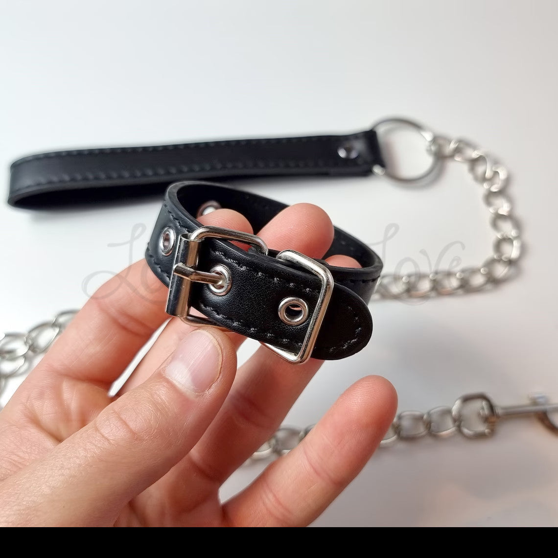 Bondage Penis Cock Ring With Leash