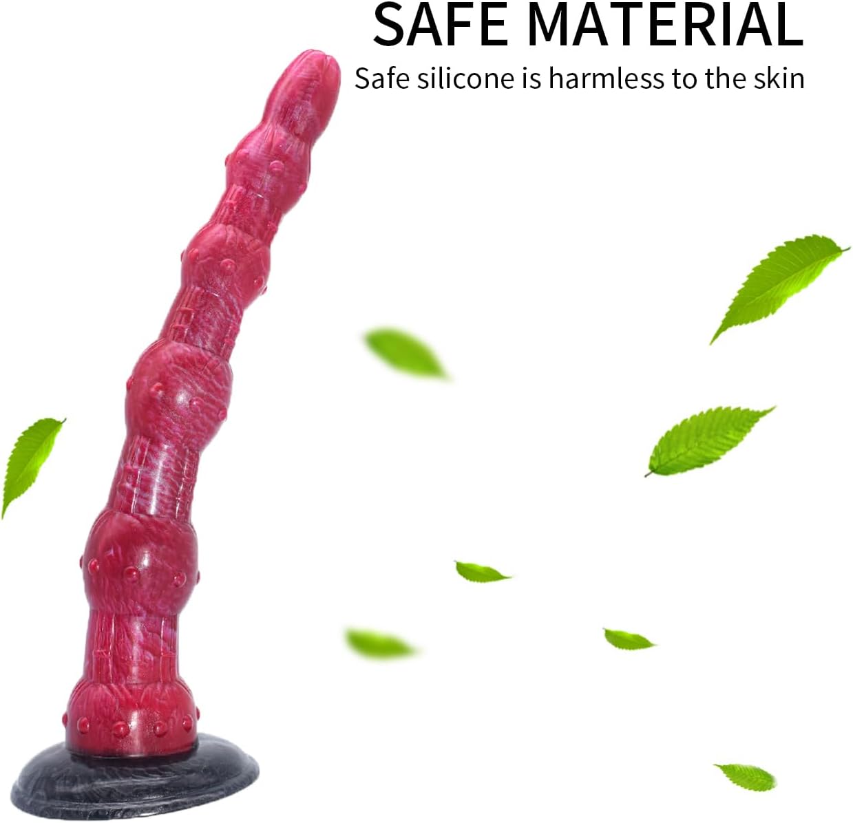 Aula Extra Long Fantasy Silicone Anal Dildo with Suction Cup 13.5 Inch