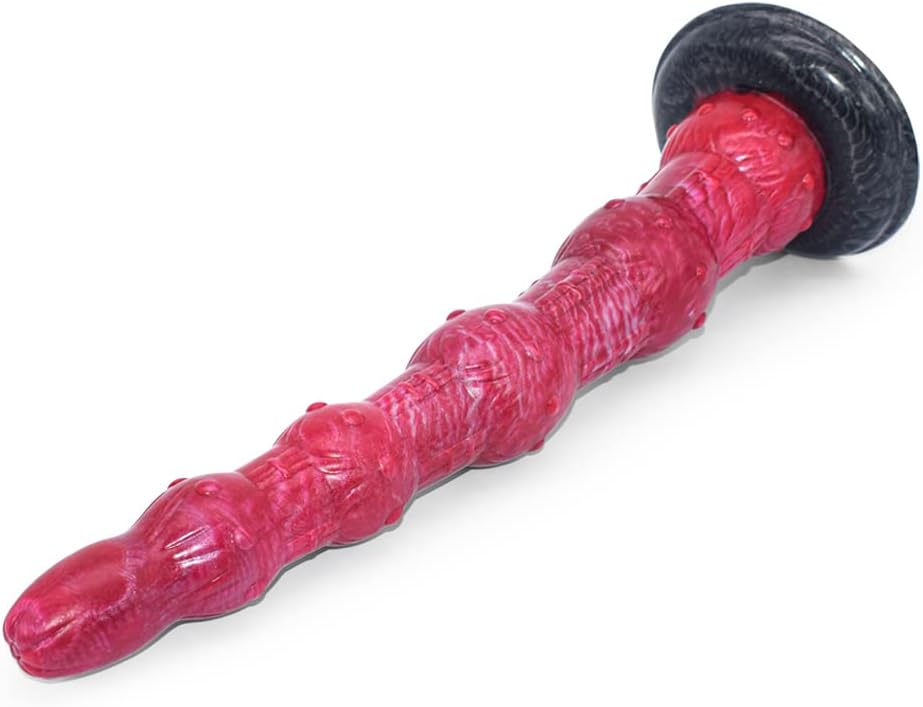 Aula Extra Long Fantasy Silicone Anal Dildo with Suction Cup 13.5 Inch