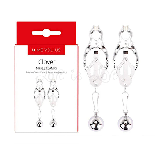 Me You Us Clover Nipple Clamp Silver
