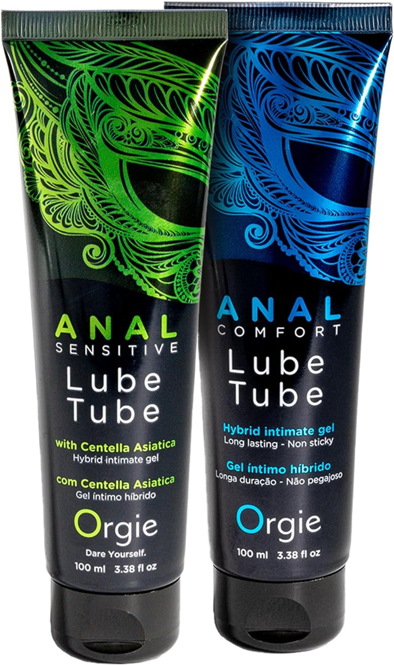 Orgie Anal Sensitive or Comfort Lube Tube Hybrid Intimate Gel 100 ML 3.4 FL OZ