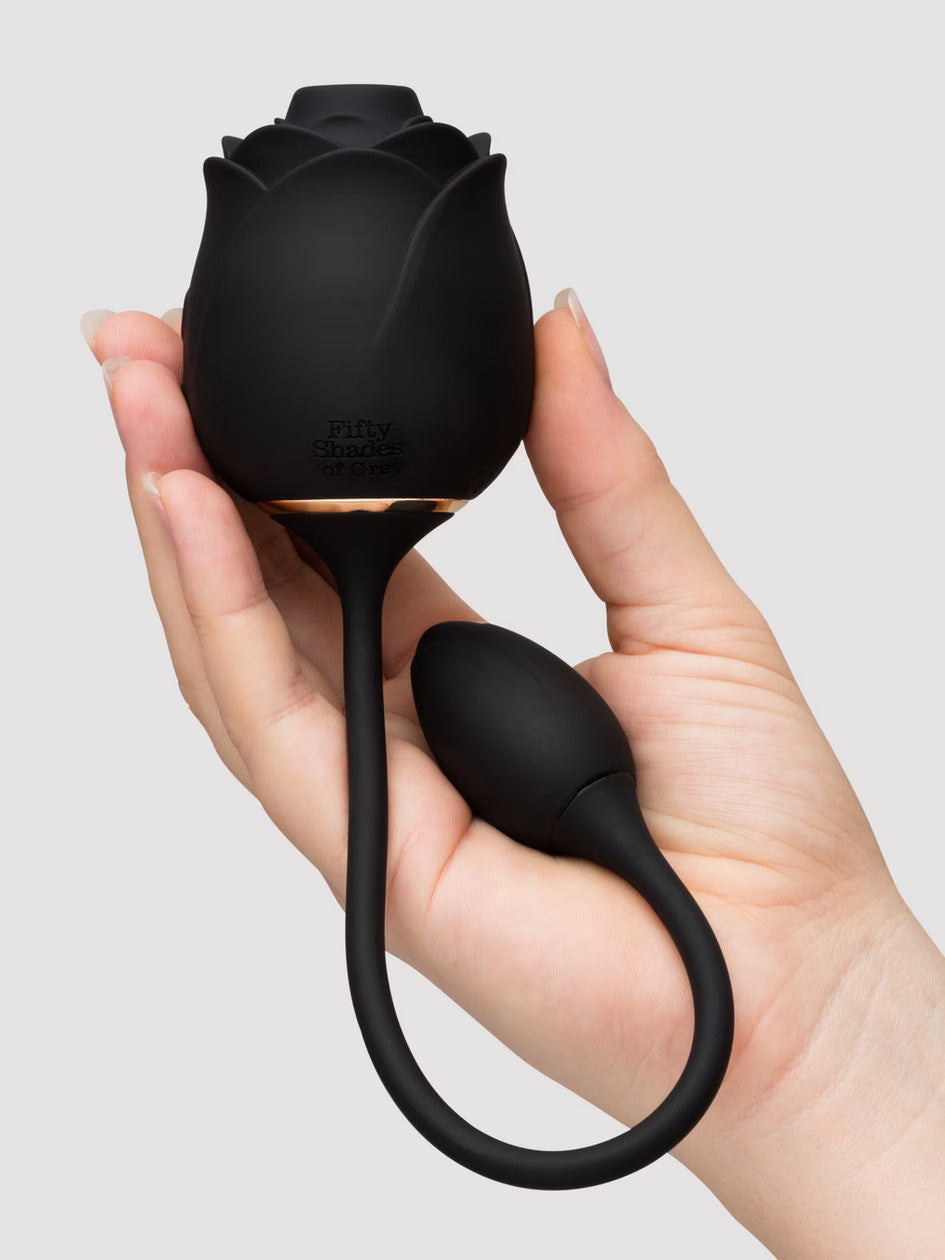 Fifty Shades of Grey Dark Blushing Rose Clitoral Suction And Vibrating Egg