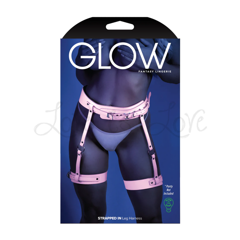 Fantasy Lingerie Glow Strapped Glow in the Dark O/S Leg Harness