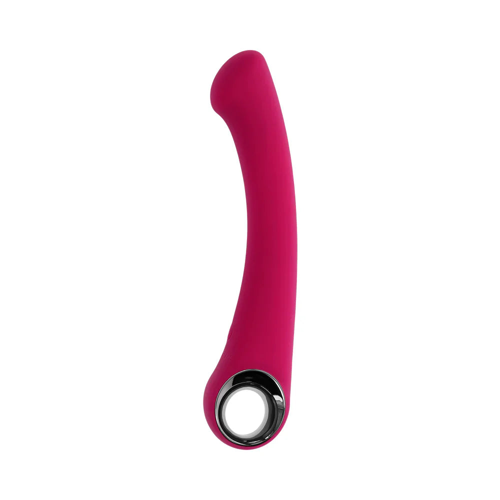 Evolved Pleasure Curve Silicone G-Spot Vibrator Burgundy