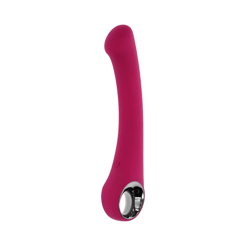 Evolved Pleasure Curve Silicone G-Spot Vibrator Burgundy