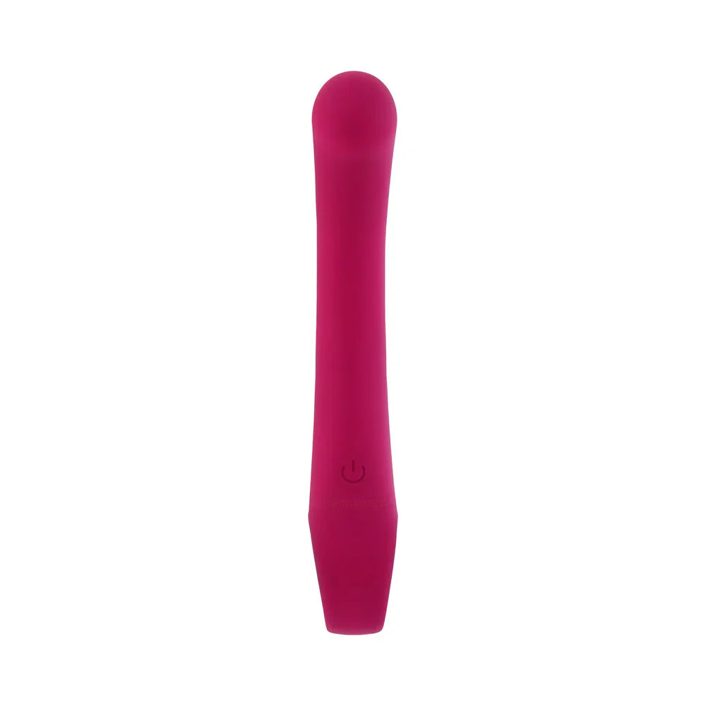Evolved Pleasure Curve Silicone G-Spot Vibrator Burgundy
