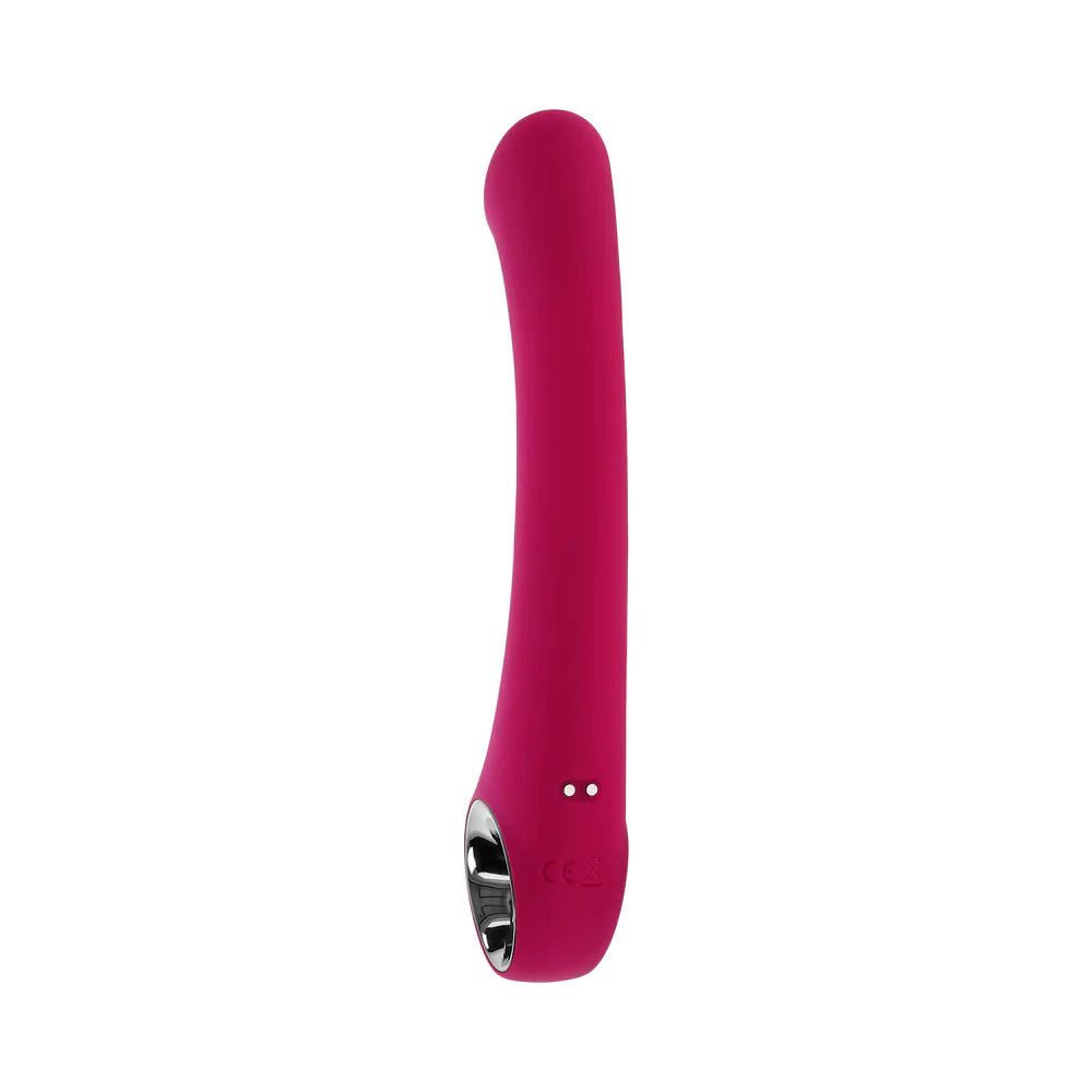 Evolved Pleasure Curve Silicone G-Spot Vibrator Burgundy