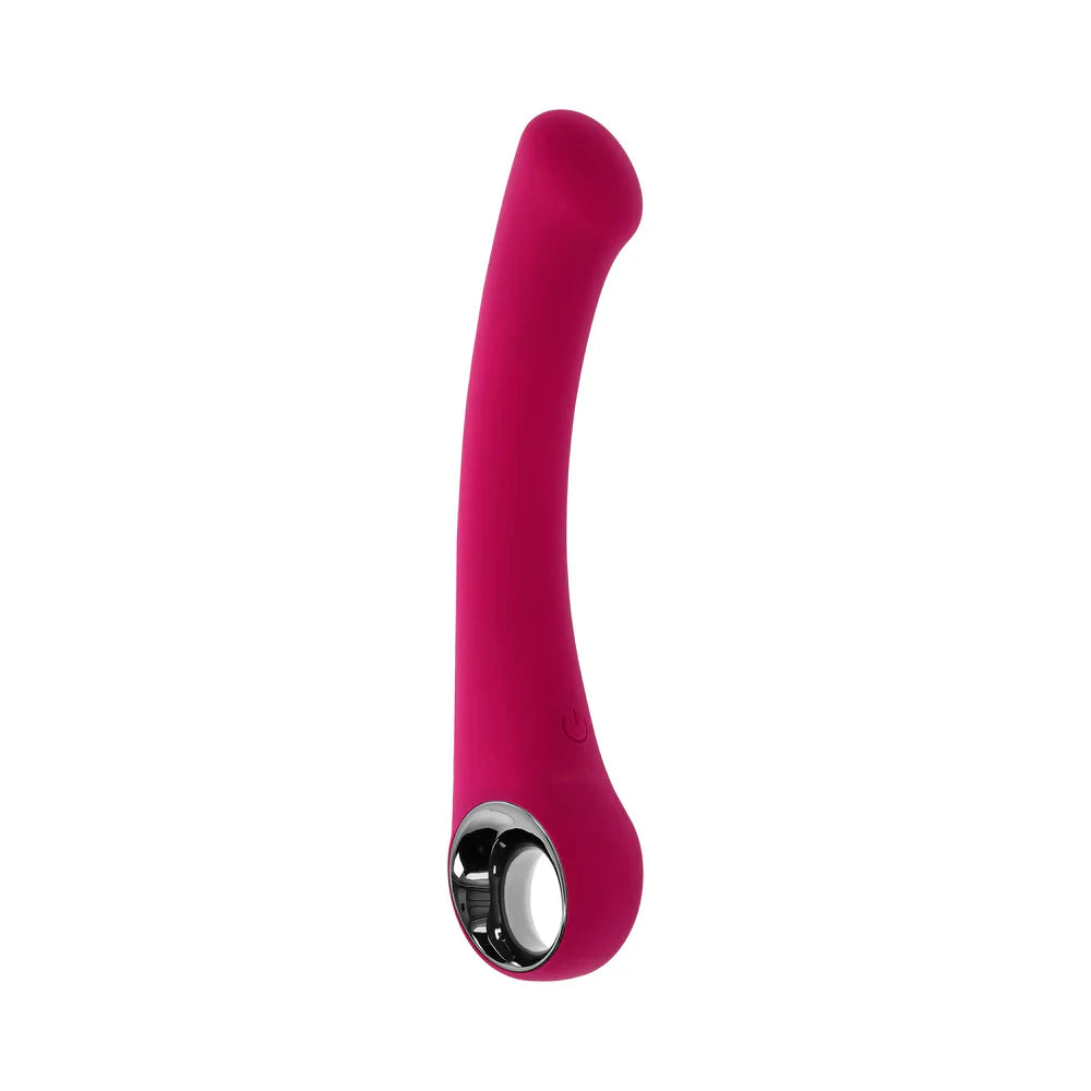 Evolved Pleasure Curve Silicone G-Spot Vibrator Burgundy