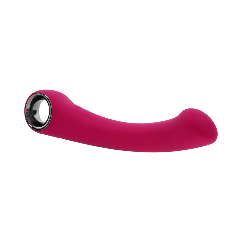 Evolved Pleasure Curve Silicone G-Spot Vibrator Burgundy