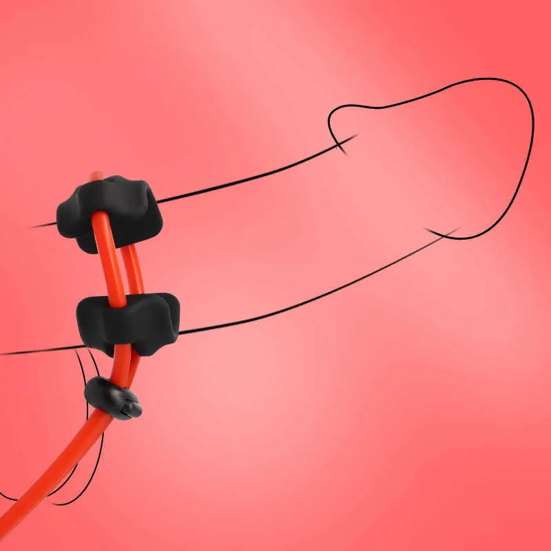 Adjustable Clamp Lasso Lock Cock Ring