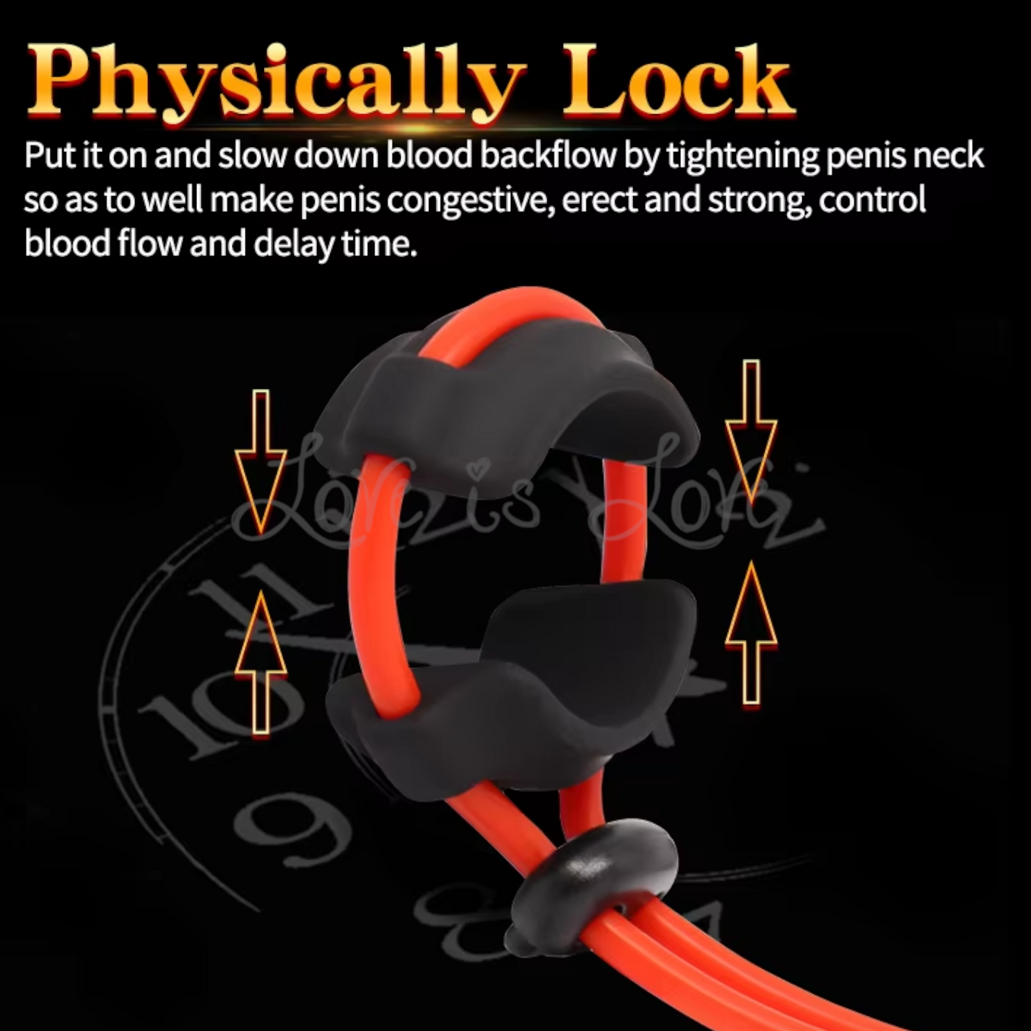 Adjustable Clamp Lasso Lock Cock Ring