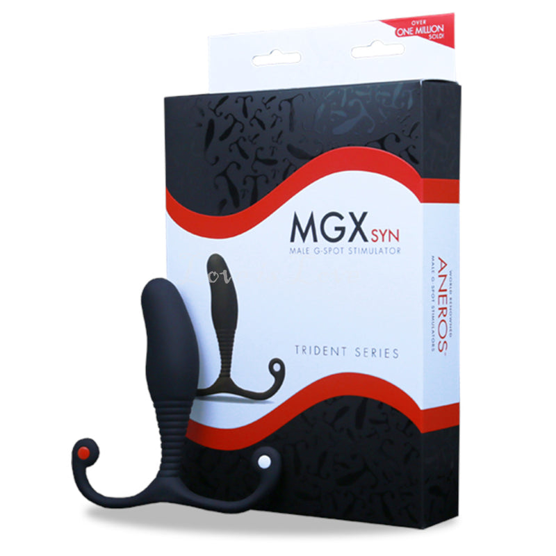 Aneros?MGX?Syn Trident Series Silicone Prostate Massager Black or Special Edition Blue [Authorized Dealer]